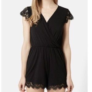Top shop lace romper. Size 4.